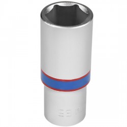 Soquete Estriado Longo 24 mm com Encaixe de 1/2 Pol. - KING TONY-423024