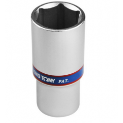 Soquete Sextavado Longo 28 mm com Encaixe de 1/2 Pol. - KING TONY-423528