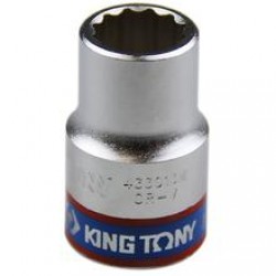 Soquete Estriado de 13 mm com Encaixe 1/2 Pol. - KINGTONY-433013 Soquete Estriado de 13 mm com Encaixe 1/2 Pol. - KINGTONY-433013