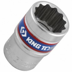 Soquete Estriado de 18 mm com Encaixe 1/2 Pol. - KINGTONY-4330018 Soquete Estriado de 18 mm com Encaixe 1/2 Pol. - KINGTONY-4330018