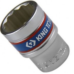 Soquete Estriado de 20 mm com Encaixe 1/2 Pol. - KINGTONY-433020