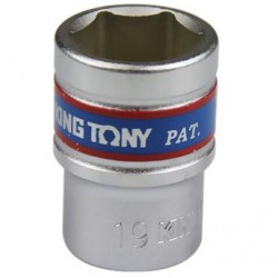 Soquete Sextavado Curto de 1/2 Pol. - 19 mm - KINGTONY-433519