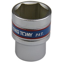 Soquete Sextavado Curto de 1/2 Pol. - 23 mm - KINGTONY-433523
