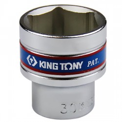 Soquete Sextavado Curto de 1/2 Pol. - 30 mm - KINGTONY-433530