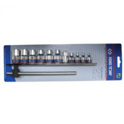 Jogo de soquete hexalobular com 12 peças - 3/8" & 1/2"  - 7112PR - King Tony Jogo de soquete hexalobular com 12 peças - 3/8" & 1/2"  - 7112PR - King Tony